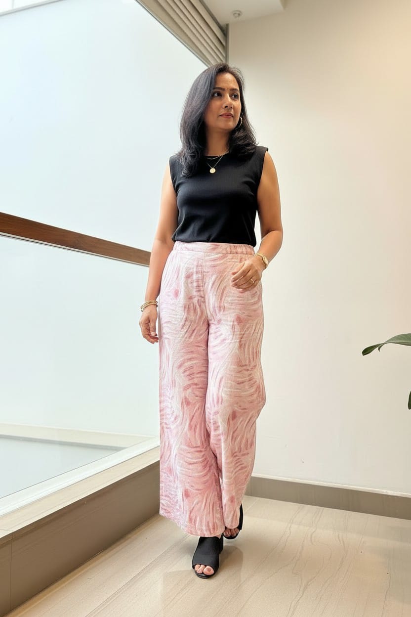 Soft Blush Pink Palazzo