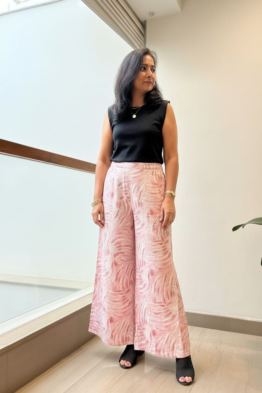 Soft Blush Pink Palazzo