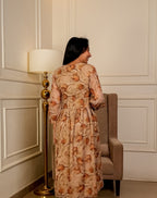 Soft Floral A-line Dress