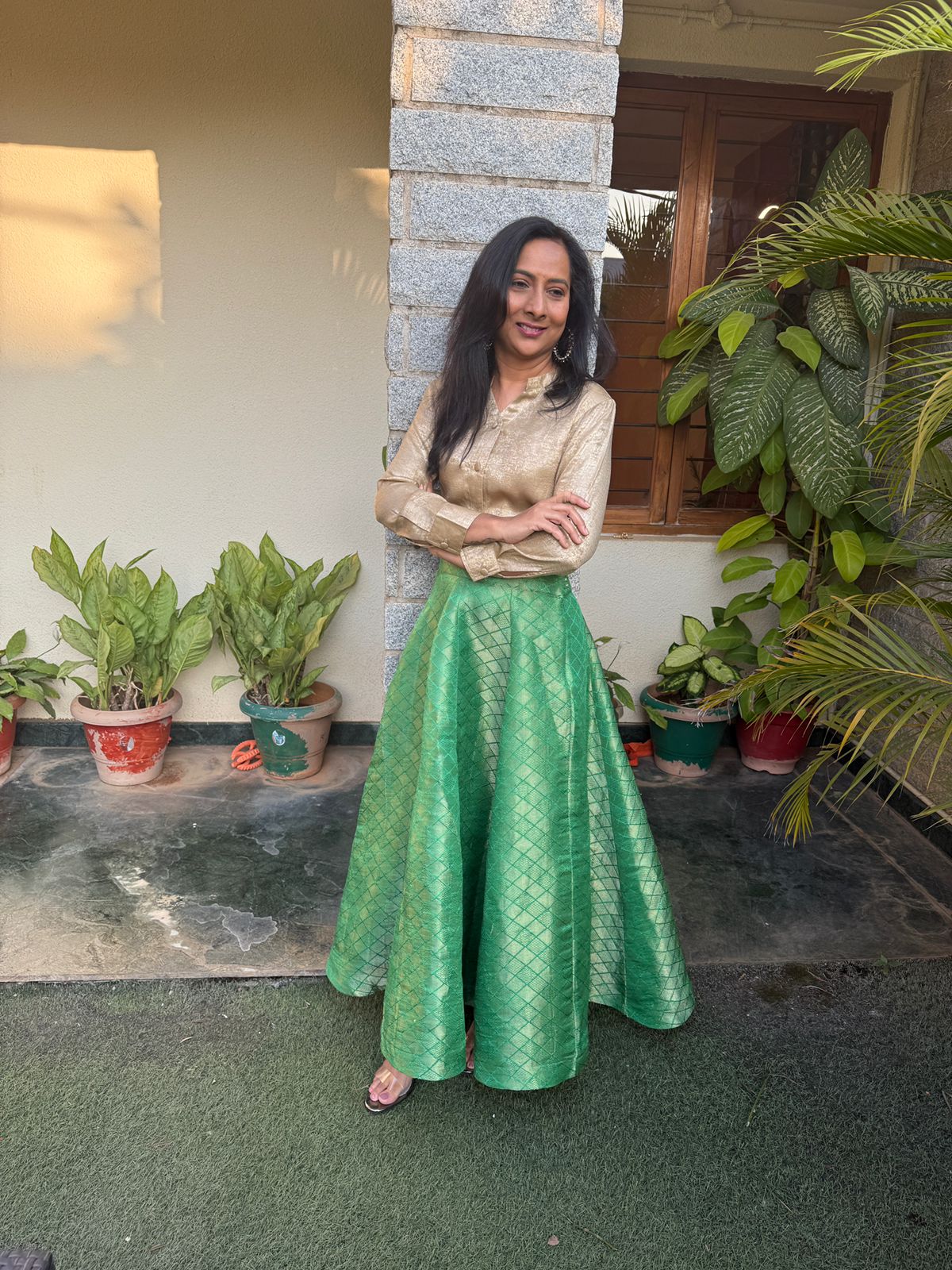 Emerald Grace Flared Co-Ord Set