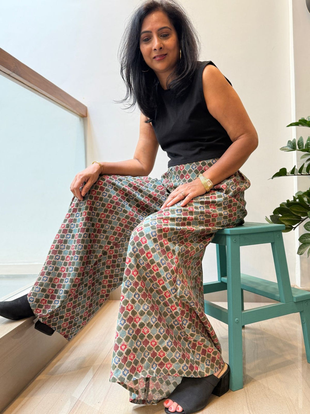 Flared Printed Palazzo