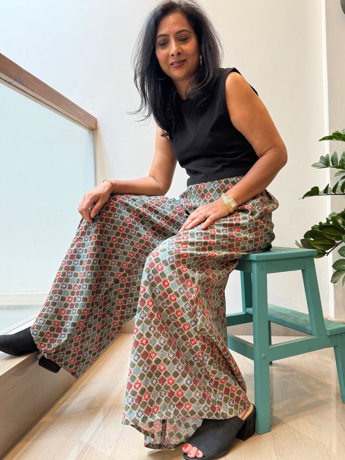 Flared Printed Palazzo