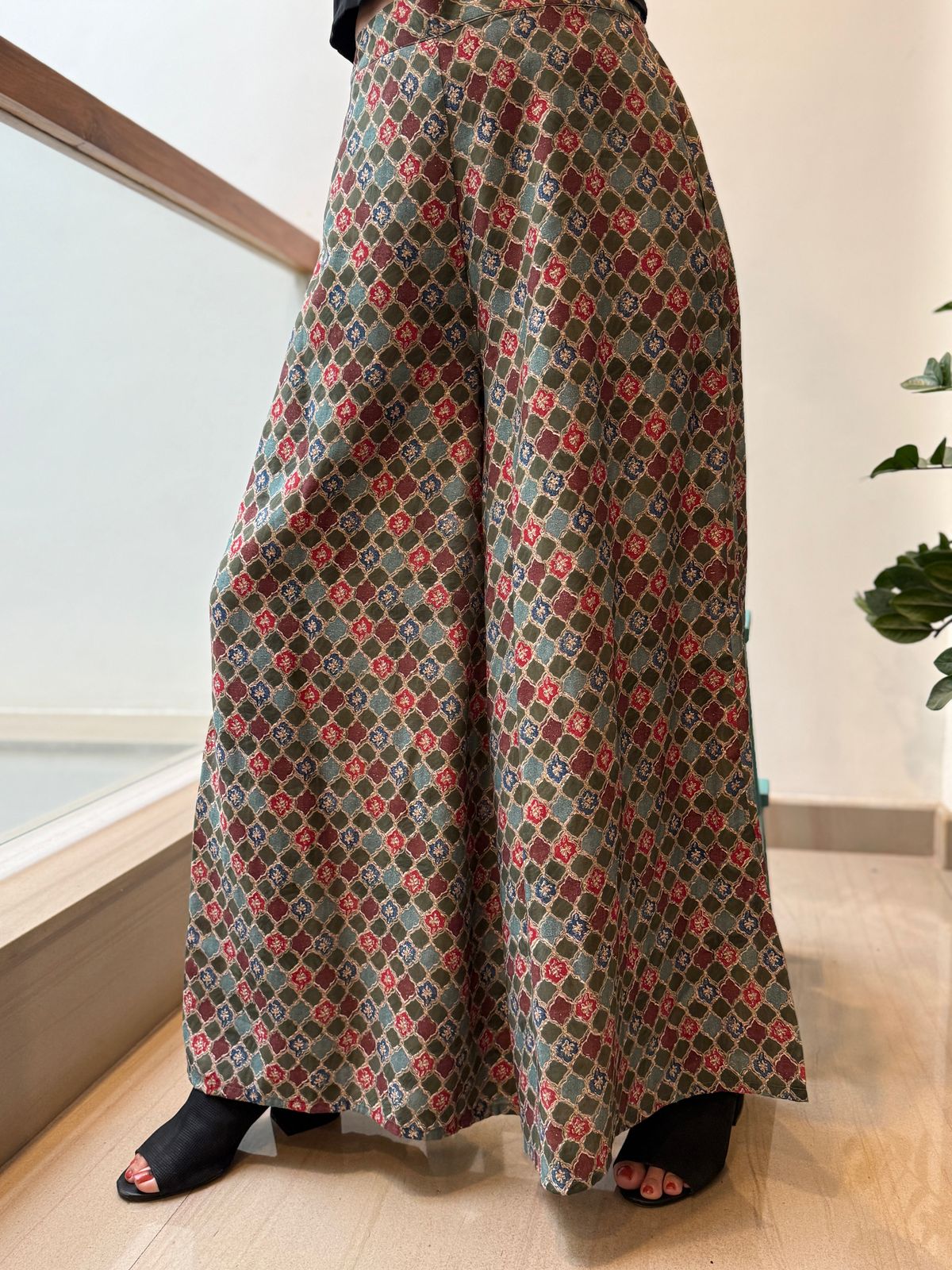 Flared Printed Palazzo