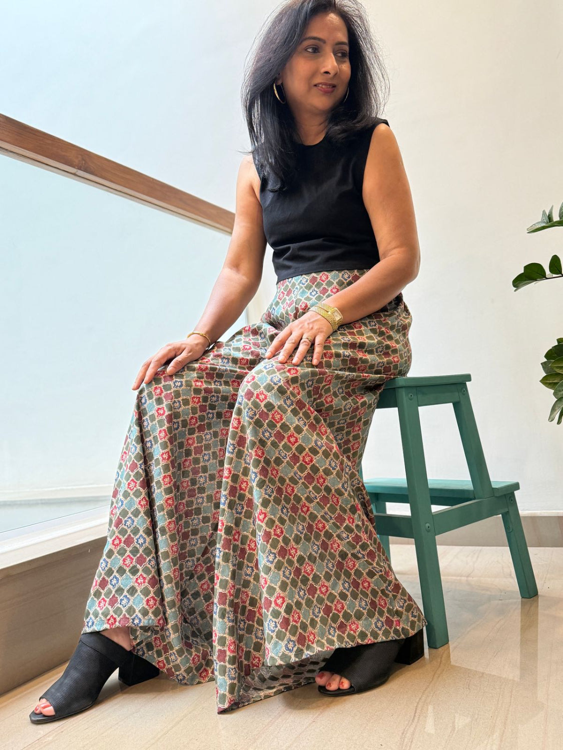 Flared Printed Palazzo